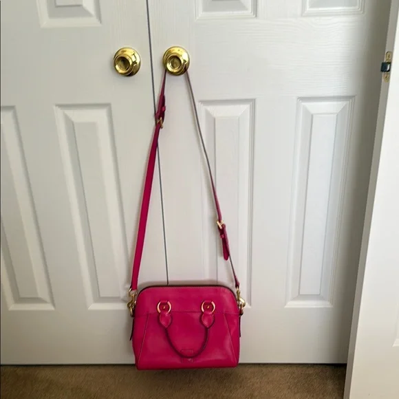 Dooney & Bourke Florentine Pink Crossbody Bag with Adjustable Strap - Picture 4 of 7